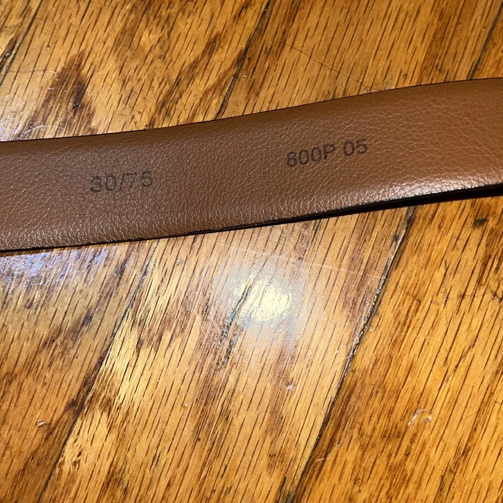 NWT Men’s Warehouse Brown Italian Leather Belt Size 30